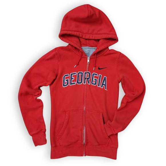 Nike Tops - Vintage! Red Georgia Bulldogs Hoodie, Women's XS